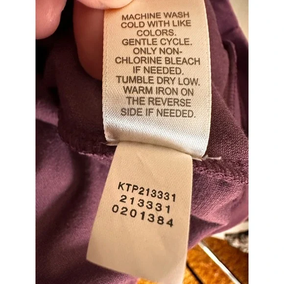 Pure jill Purple Hoodie Polyester/Spandex 3/4 Sleeve Size XL - Picture 5 of 8